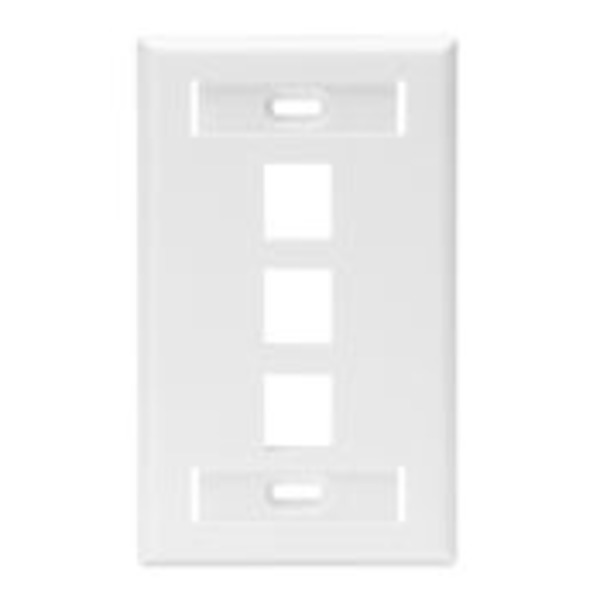 Leviton Number of Gangs: 1 High-Impact Plastic, White 42080-3WS